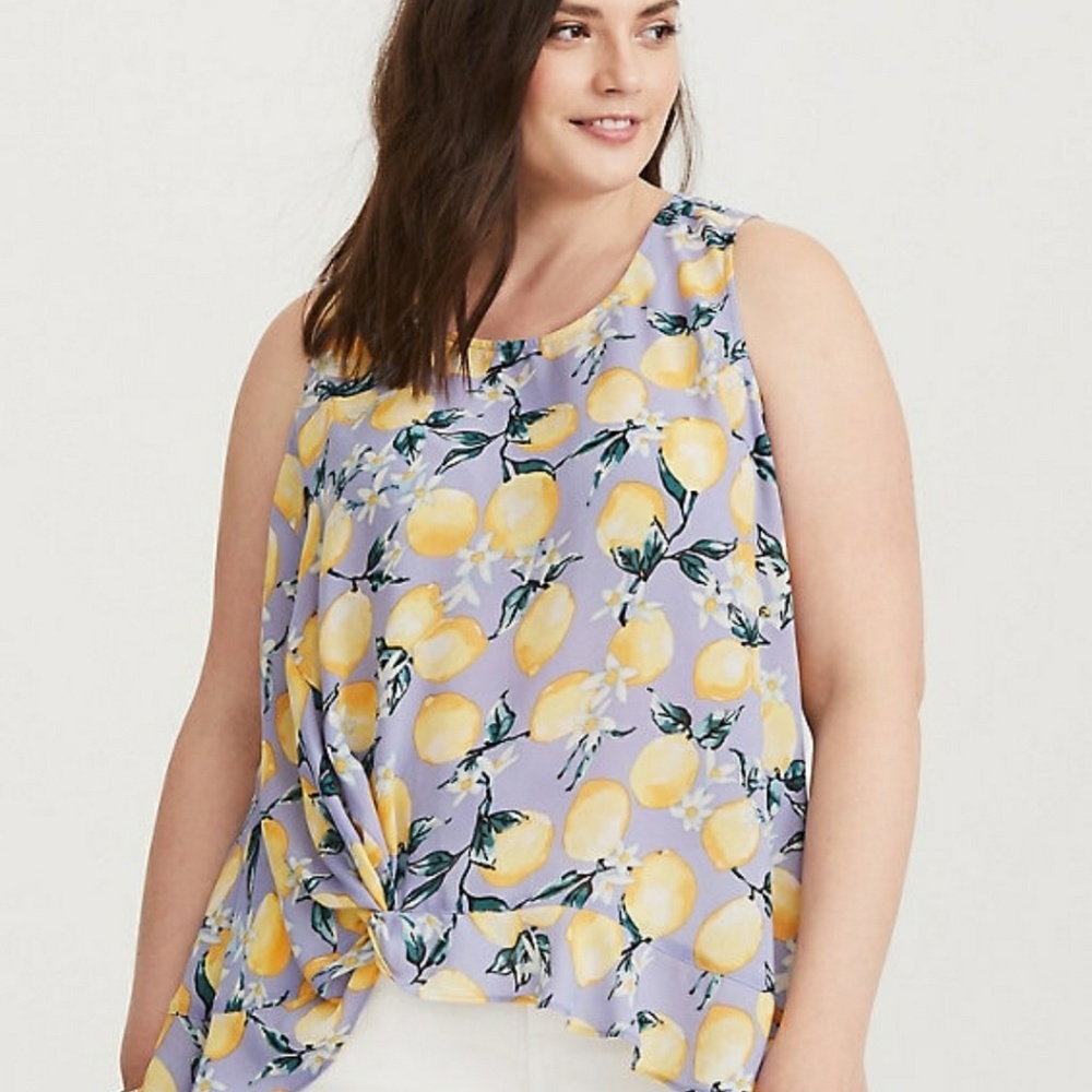 Torrid lemon top in a 1x